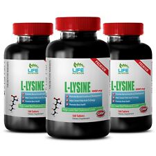 lysine supplement - L-Lysine 1000mg 3 Bottles 300 Tablets - calcium absorption picture