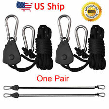 1-Pair 1/8 Inch 8-Feet Long Adjustable Heavy Duty Rope Clip Hanger, US Ship picture