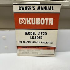 KUBOTA MODEL L1720 loader 1979 form 544 for tractor l345 l345dt picture