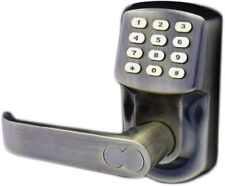 Electronic Keyless Door Lock - Antique Brass (Left Hinged Doors Only) Battery picture