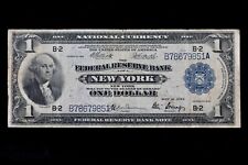 $1 1918 Soaring Eagle Large blue seal FRBN B78679851A Fr#712 New York one dollar picture