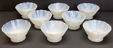 8 MacBeth Evans AMERICAN SWEETHEART Monax White Depression Low Sherbet Bowls picture
