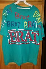 Vintage 1990s Brat T-Shirt Living in Attitudes to Fit Your Mood 90s-No Size Tag picture
