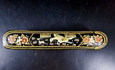 Persian  Islamic Handcrafted Hand Painted Vintage Qalamdan Pen Case Box picture