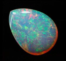 Rare 16.2 carat natural opal, Light Orange, Pear Shape, picture