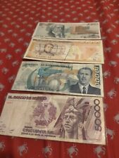 El Banco De Mexico 2000, 5000, 10000, 50000 Pesos Banknotes 1987-1991 picture
