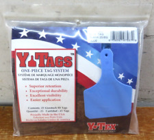 Y-Tex 4 Star Large Blank Cattle Tags 25 Count Blue Y0509 025 picture