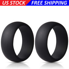 SILICONE WEDDING RING Men Rubber Band by LiveLife BOGO ~ Pick 2 Colors picture