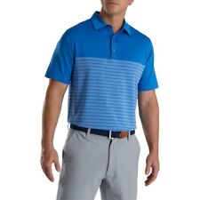NEW FootJoy Men's Engineered Heather Pinstripe Lisle Golf Polo - Choose Size picture