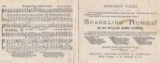 Sparkling Rubies Asa Hull & Harry Sanders - Advertising Flyer & Specimen Pages picture