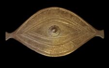 Rare HTF Antique Pending Indo Malay Southeast Asia Asian Large Brass Belt Buckle picture