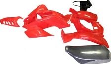 Plastic Set - 50cc to 250cc ATV, Red, Racing Style 5pcs: 2 big body pieces, nose picture