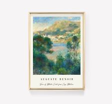 Auguste Renoir - View of Monte Carlo from Cap Martin, 1884 | Vintage Print picture