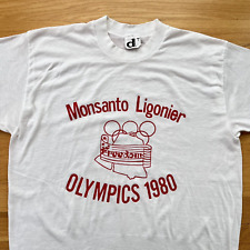 VTG 80s Downerwear Moscow Olympics 1980 Boycott T-shirt USA Sz L History picture