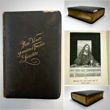 Antique German Hymn Book “Dein Wort Ist Meines Fusses..” Gelangbuch 1841 Leather picture