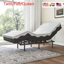 Twin/Full/Queen Size Adjustable Bed Base Wireless Remote Control 75W Motor Iron picture