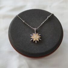 NEW LAGOS North Star Sterling Silver & Golden Two-Tone Star Pendant Necklace picture