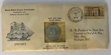 US Frigate Constellation Navy Congressional Medal Silver First Day Cover 1972 picture