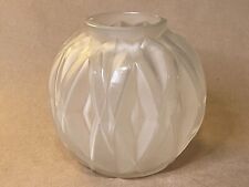 Vintage 1930s French Art Deco Glass Vase by Andre Hunebelle - Cubist Art Glass picture