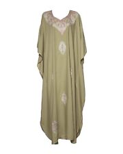 Kaftan Dress (Mocha with Pink Flowers) picture
