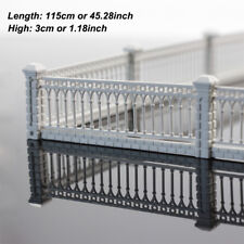 1 Meter Model Railway HO OO Scale 1:87 White Building Fence Wall LG10001 picture
