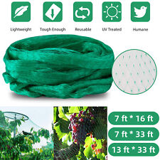 33FT Anti Bird Netting Pond Net Protection Tree Crops Plants Fruits Garden Mesh picture