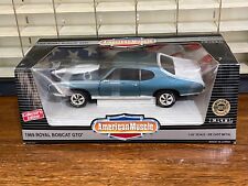 ERTL American Muscle 1:18 1969 Pontiac Royal Bobcat GTO Blue New in Box picture