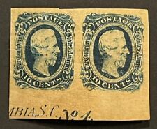 Travelstamps: US Stamps CONFEDERATE CSA SCOTT #12 MINT PAIR MOGH PLATE#4 picture