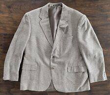 Vintage Croft & Barrow Men's 46R 100% Silk Sport Coat Houndstooth Blazer picture
