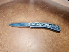 Vtg 1989 Sharp Duck Bay Folding Pocket Knife Wildlife Collection Made In Japan picture