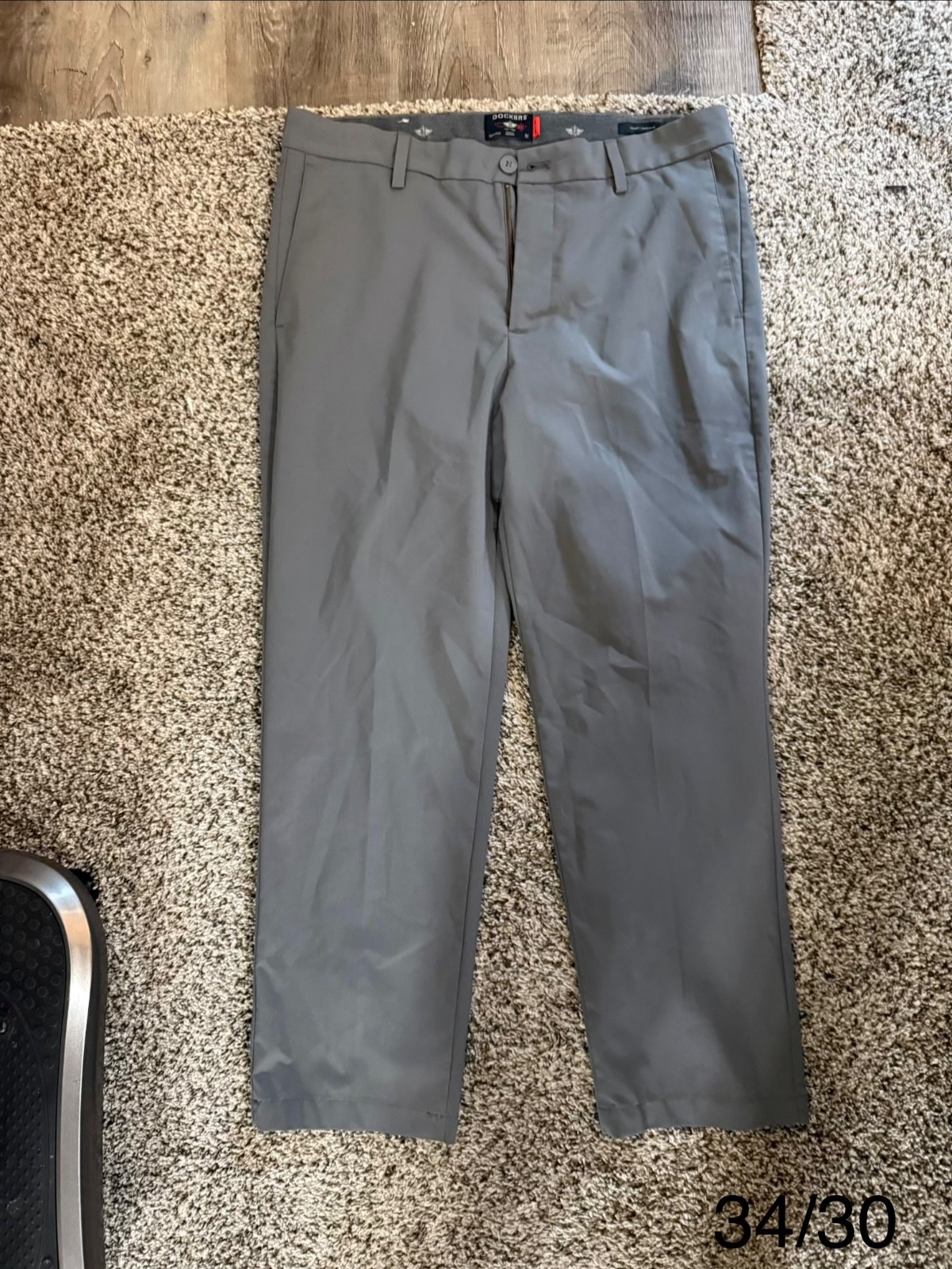 Dockers 34x30 Pleated Dark Grey Dress Pants Dockers 34x30 Pleated Dark Grey Dress Pants