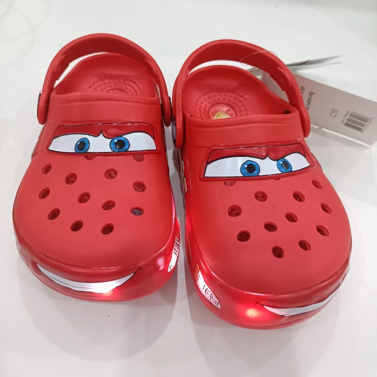 Kid’s LIGHT-UP Lightning McQueen Crocs boys girls Shoe Clog Disney C8-J3 Size US Kid’s LIGHT-UP Lightning McQueen Crocs boys girls Shoe Clog Disney C8-J3 Size US