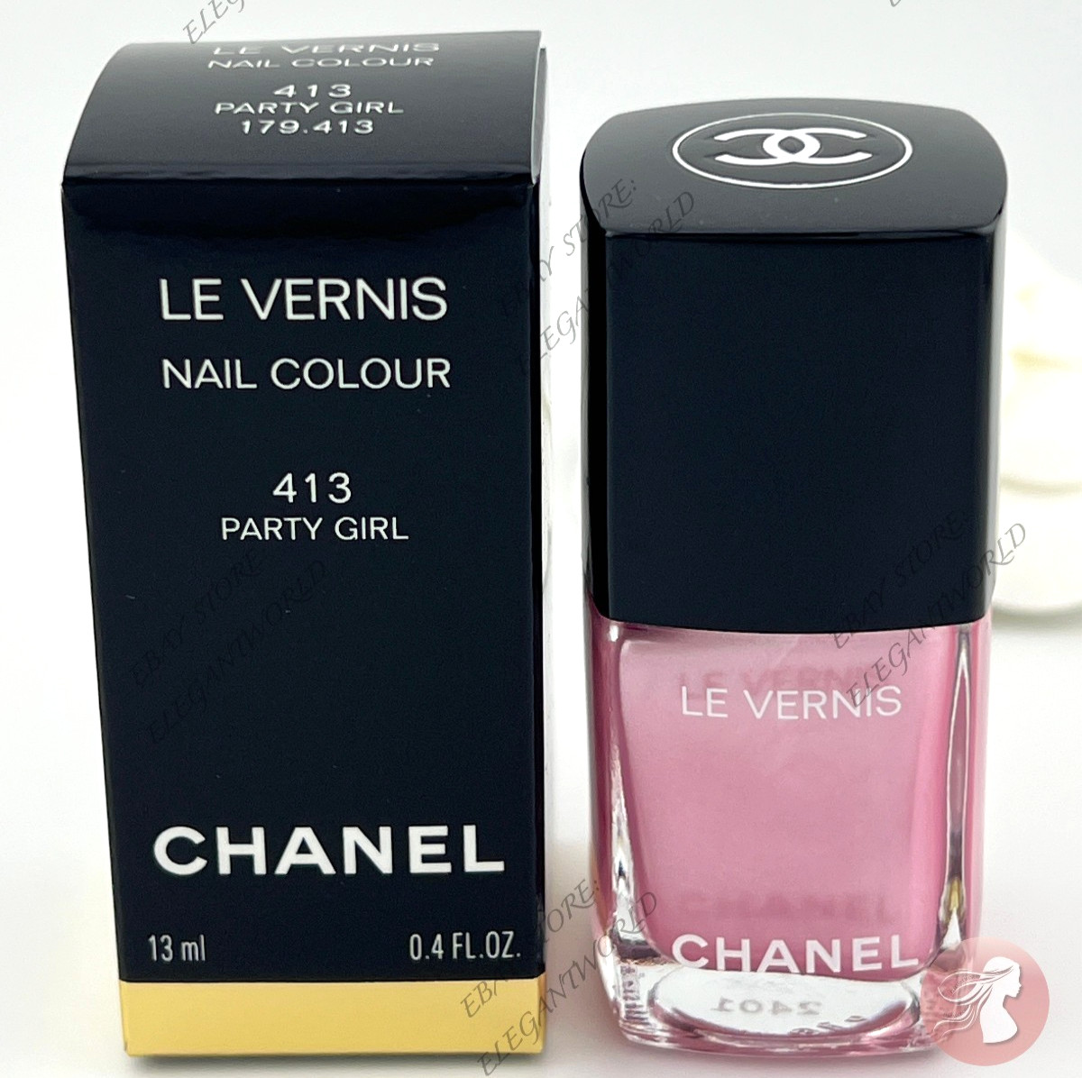 CHANEL Le Vernis Nail Polish #413 PARTY GIRL 0.4oz. NEW IN BOX CHANEL Le Vernis Nail Polish #413 PARTY GIRL 0.4oz. NEW IN BOX
