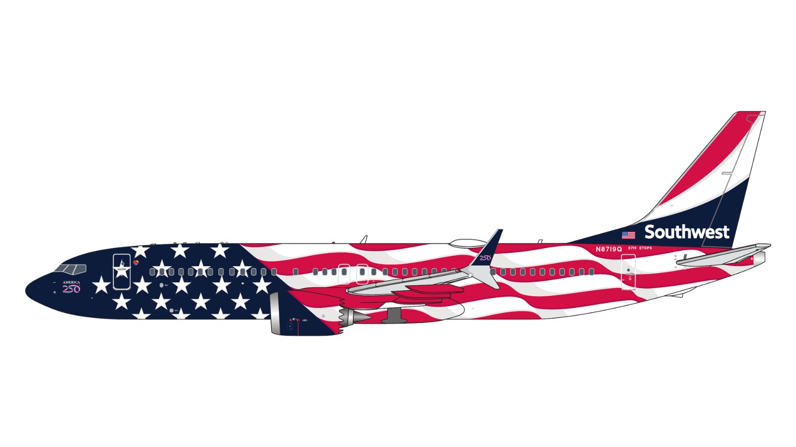 GeminiJets 1:400 Southwest Airlines 737 MAX 8 \ GeminiJets 1:400 Southwest Airlines 737 MAX 8 \