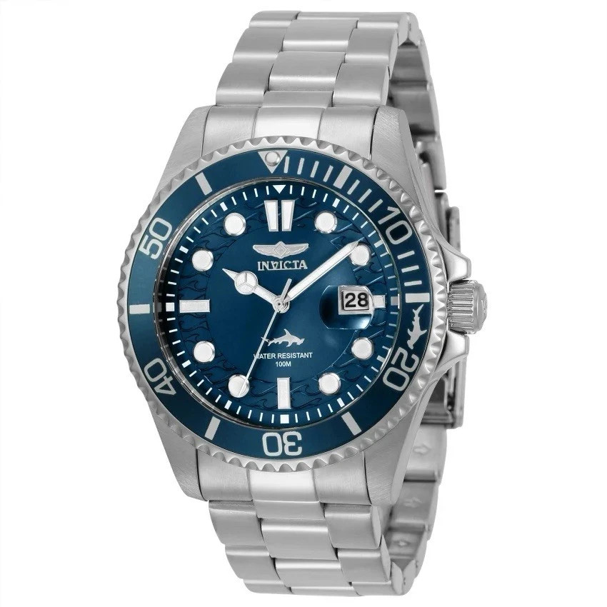 NEW - Invicta Mens Pro Diver Quartz Watch Silver Band/Blue Dial 30019 - NEW NEW - Invicta Mens Pro Diver Quartz Watch Silver Band/Blue Dial 30019 - NEW