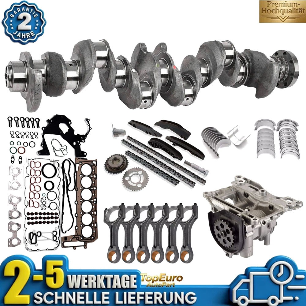 New Crankshaft 4WEB Set For BMW 3.0 X3 X4 X5 11218512217 11217812954 N57D30B