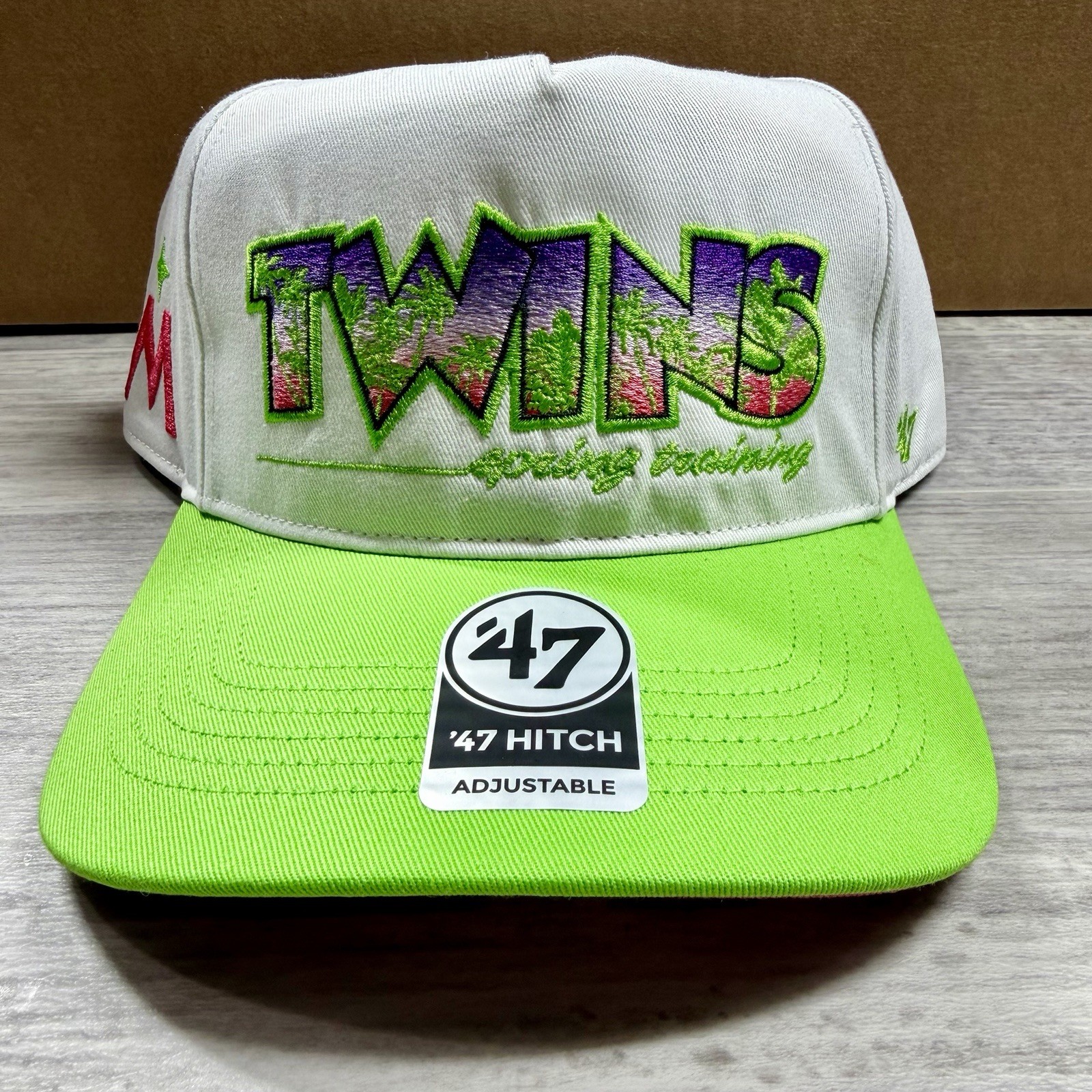 Minnesota Twins \'47 Hitch Adjustable Snapback White Hat Cap “Spring Training” Minnesota Twins \'47 Hitch Adjustable Snapback White Hat Cap “Spring Training”