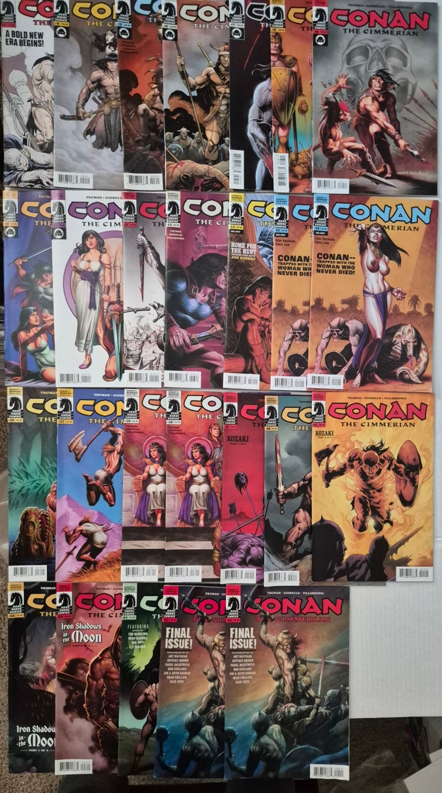 CONAN THE CIMMERIAN Comics Lot (26) #1-25* NM+ VF 2008 DARK HORSE High Grade CONAN THE CIMMERIAN Comics Lot (26) #1-25* NM+ VF 2008 DARK HORSE High Grade