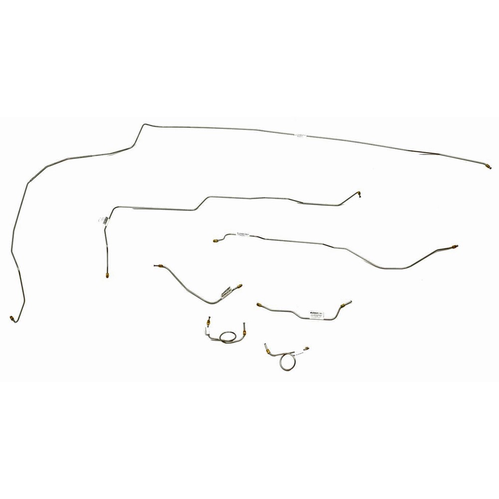 Classic Tube Complete Brake Line Kit Mustang V8 65-66 Original Steel for Stan...