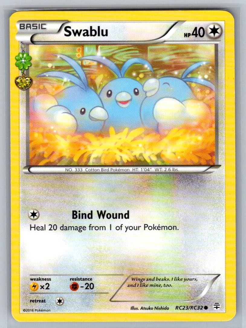 SWABLU RC23/RC32 C GENERATIONS POKEMON LIGHTLY PLAYED SWABLU