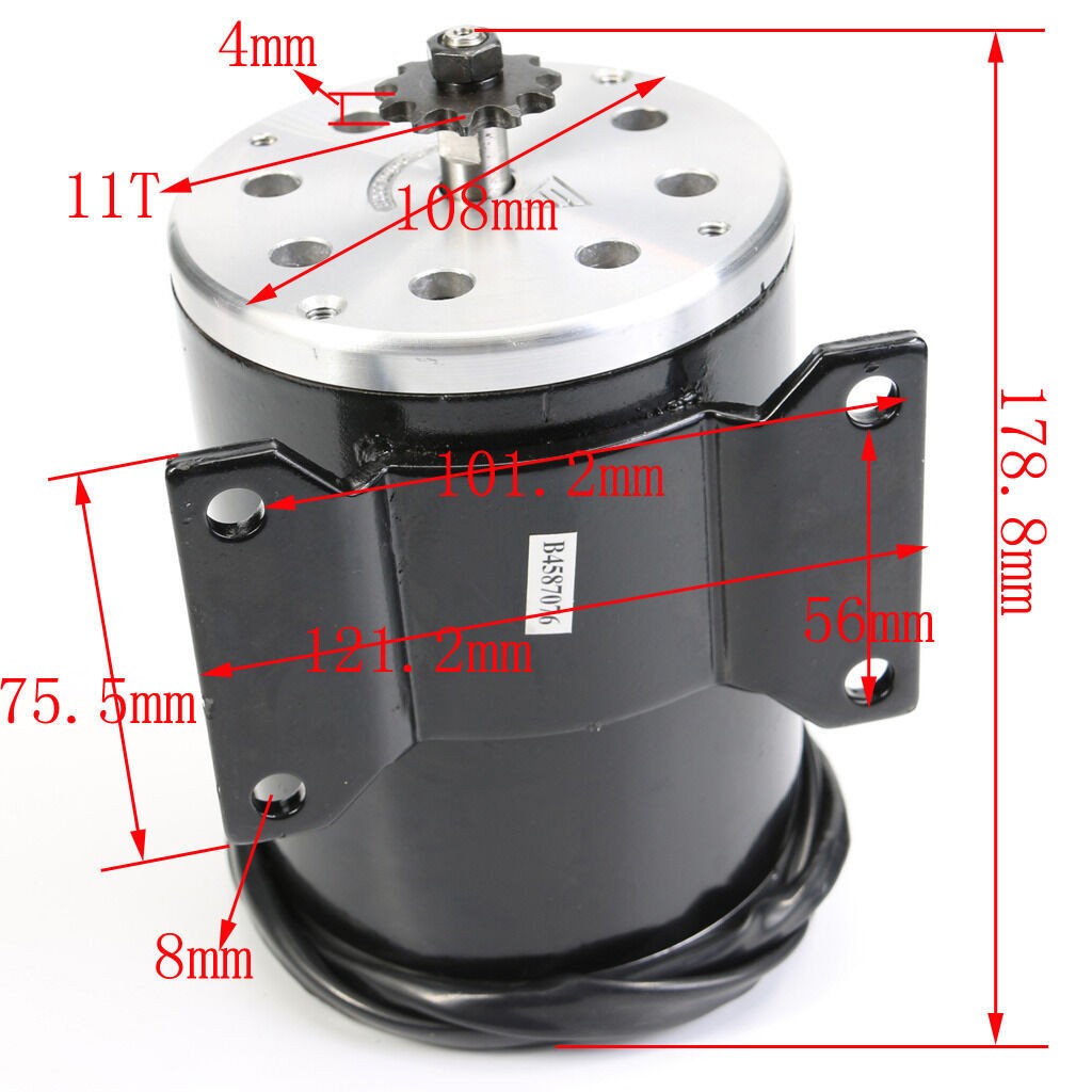 36V 800W Brush Motor Kit Controller For Electric Scooter Mower Go Kart Chooper