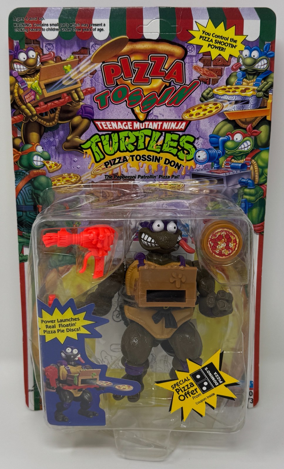 Teenage Mutant Ninja Turtles Pizza Tossin\' Don 1994 Playmates action figure