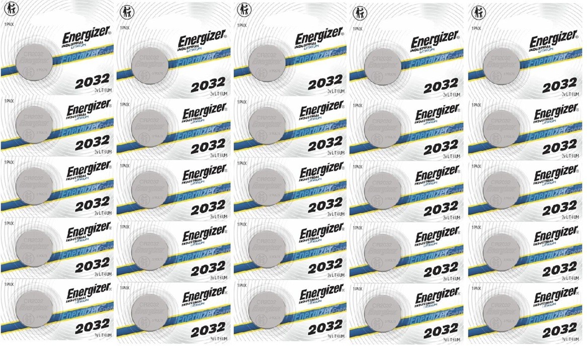 Lot of 25 Energizer ECR2032 Genuine Fresh Date CR2032 2032 Lithium 3V Batteries