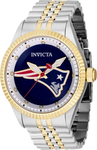 NEW INVICTA WATCH NFL NEW ENGLAND PATRIOTS 42474 43MM PC21 QUARTZ NO BOX