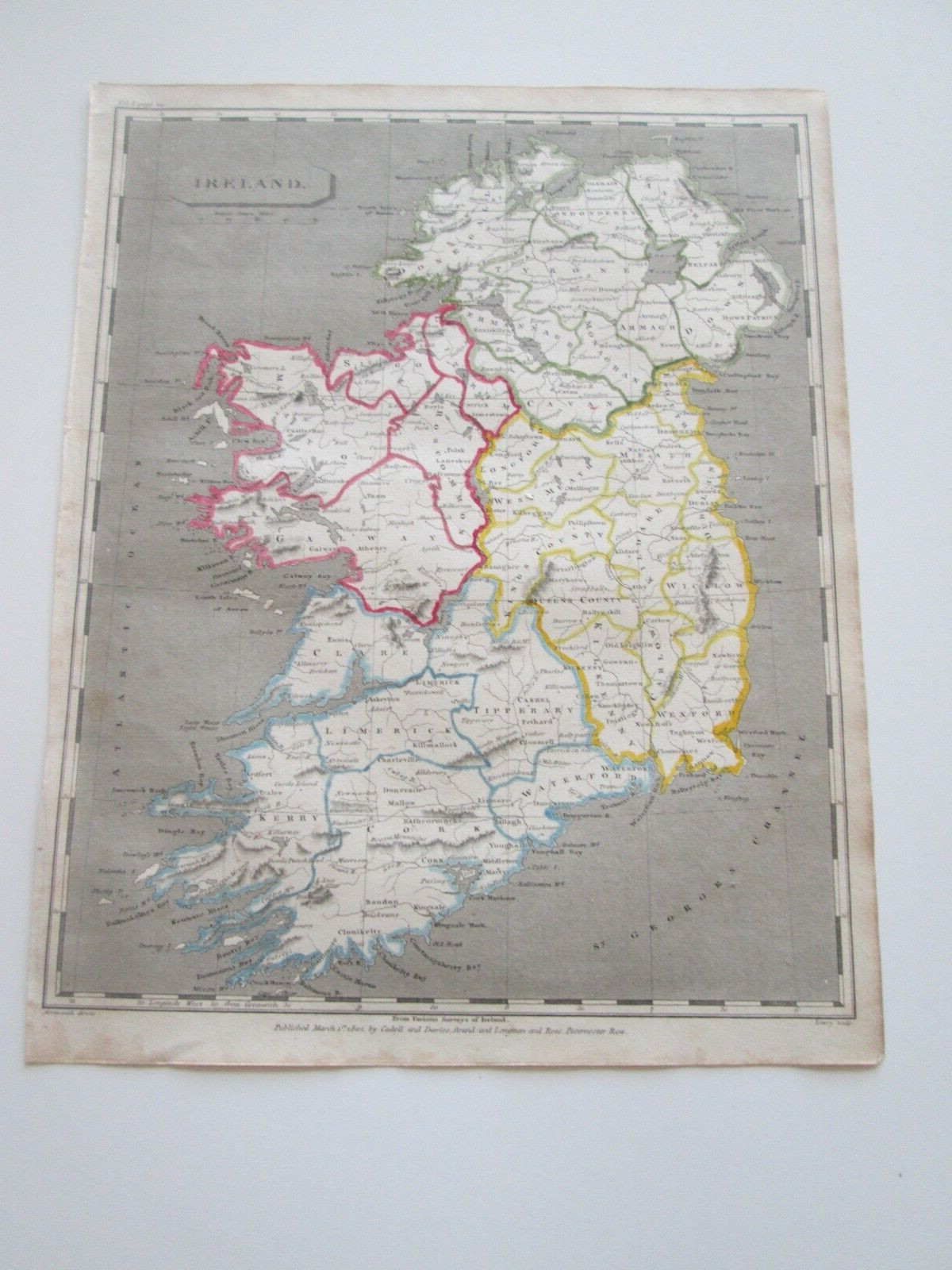 1806 CADELL AND DAVIES ATLAS MAP,  \
