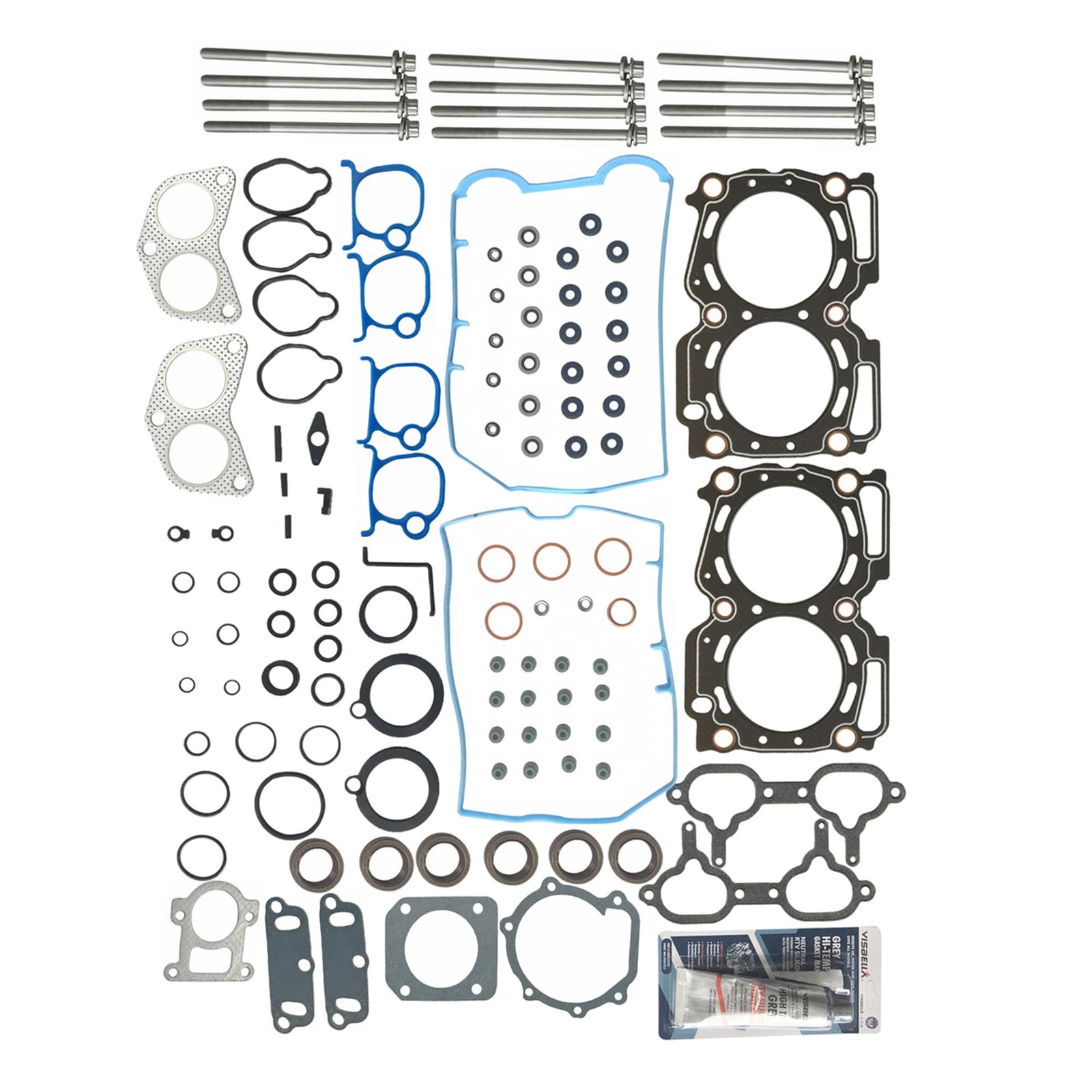 Head Gasket Set & 12 Bolts Subaru Forester Impreza Legacy 2.5 96-99 HS26167PT-3