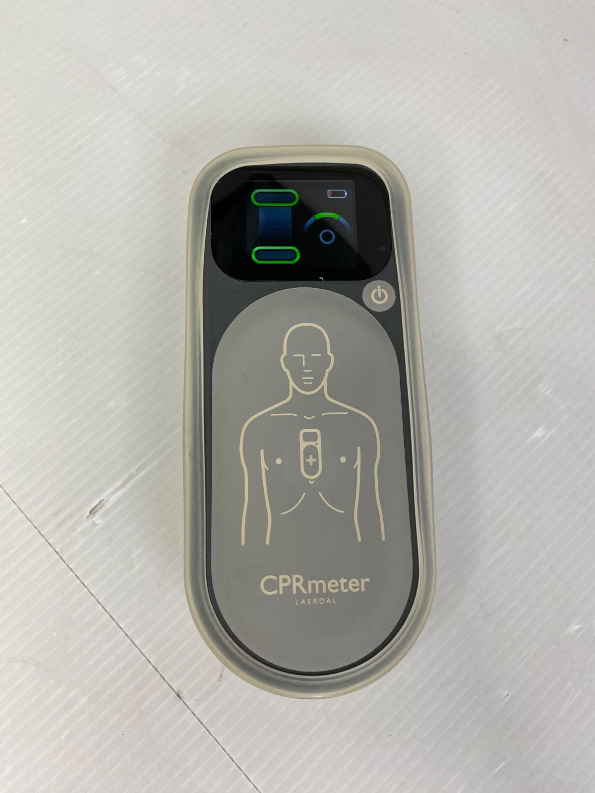 Laerdal CPRmeter 2 CPR Feedback Device w/ Silicone Sleeve 801-10662 Tested Laerdal CPRmeter 2 CPR Feedback Device w/ Silicone Sleeve 801-10662 Tested