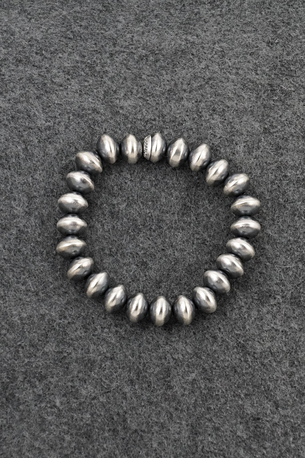 Sterling Silver Navajo Pearl Bracelet - Bryannen Halwood Sterling Silver Navajo Pearl Bracelet - Bryannen Halwood