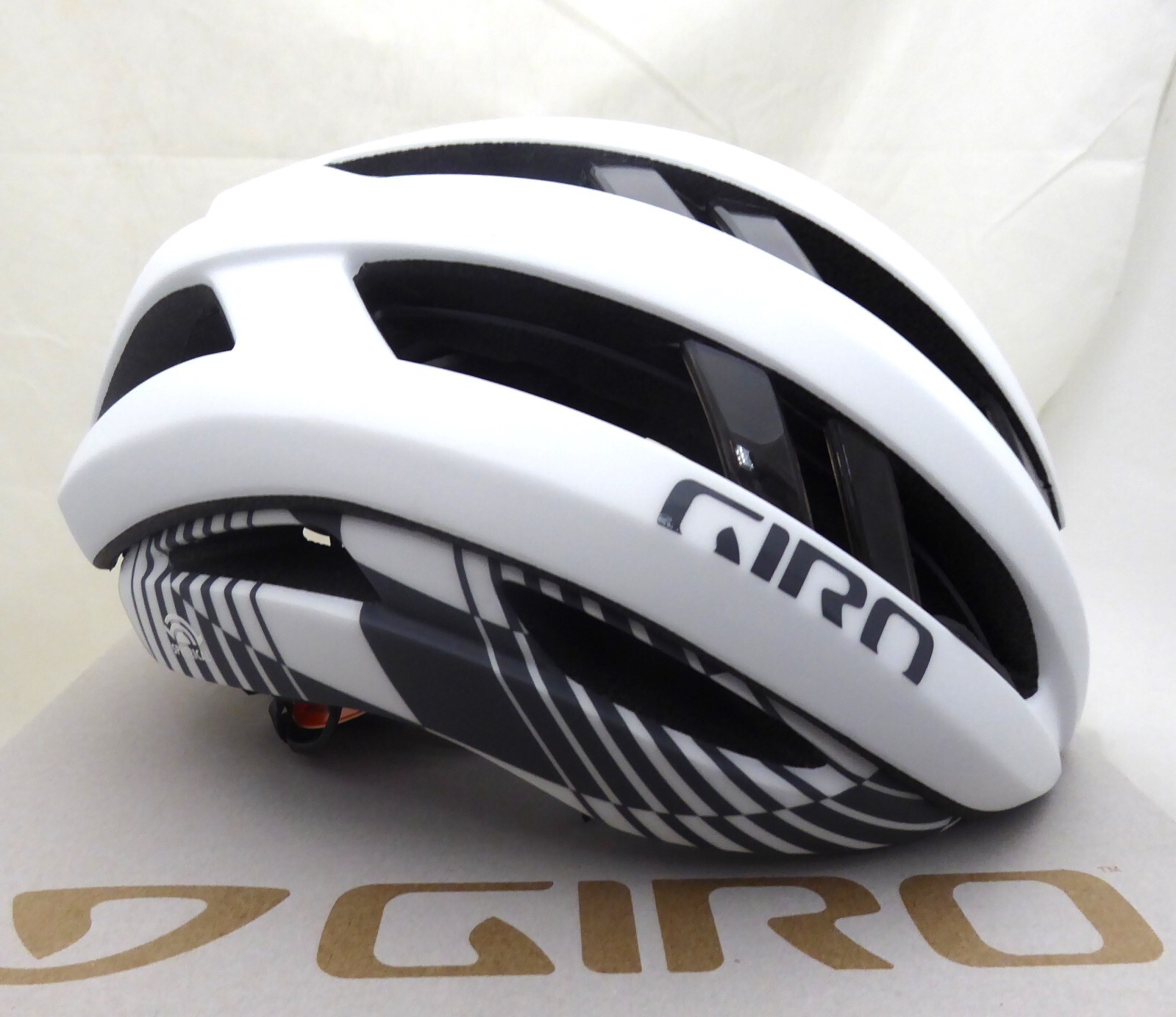 Giro Aries Spherical MIPS Helmet, Matte White/Charcoal Rush, Medium Giro Aries Spherical MIPS Helmet, Matte White/Charcoal Rush, Medium