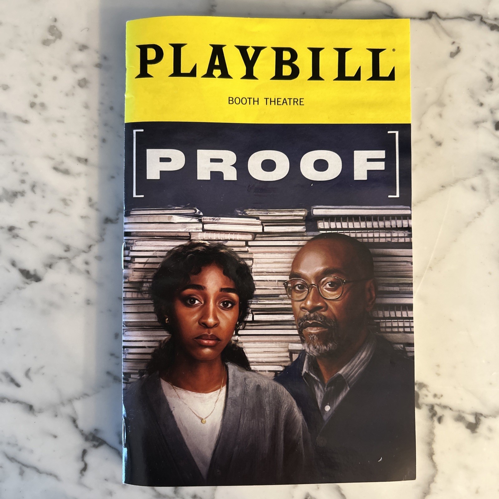 PROOF April 2026 Broadway Playbill  Don Cheadle, Ayo Edebiri, Jin Ha